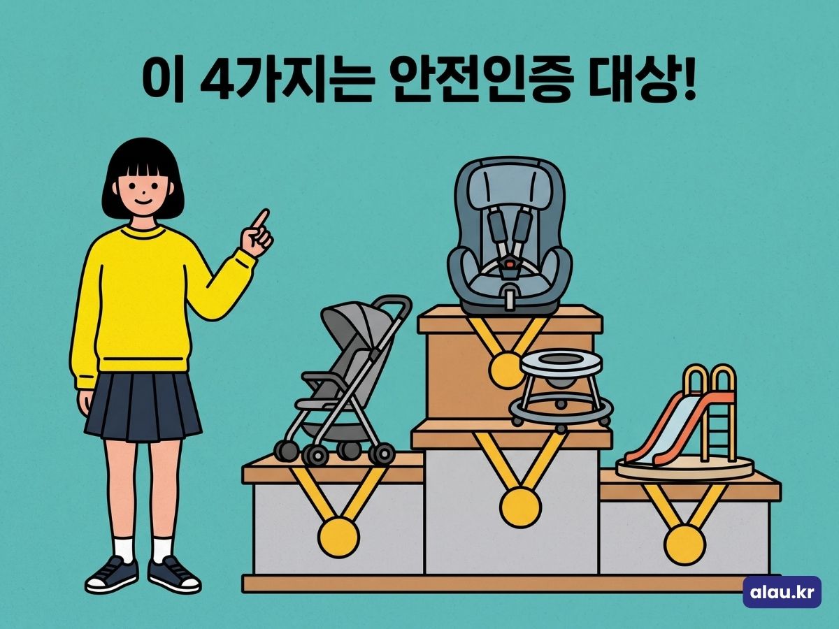 안전인증 대상 어린이제품 네 품목