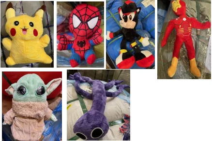 Plush Toys (Various Characters)