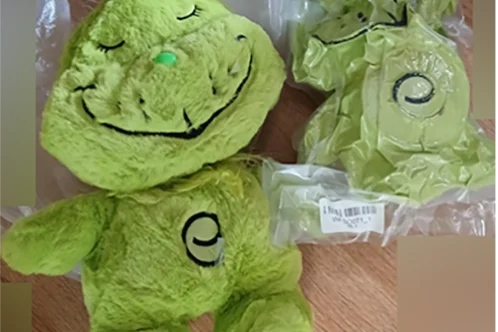 Green-Grinch-like Plush Toy