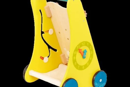 B. toys Wooden Activity Toddler Walker - Walk 'n' Learn