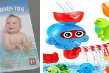 Luclay Waterfall Bath Toys for 1, 2, 3, 4+ Year Olds Boys Girls Gift Set