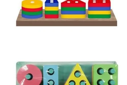 Jeu a empiler en bois